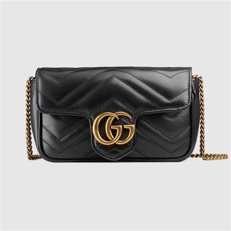 gucci super mini gg marmont shoulder bag|gg marmont matelassé small bag.